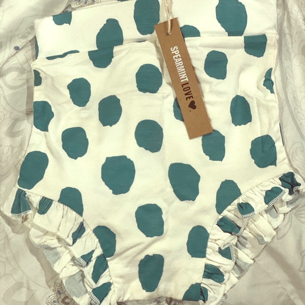 Emerald Dot Ruffle Bloomers